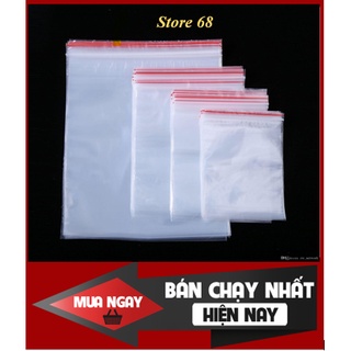 Túi zip loại dày đẹp - 200g - đựng thực phẩm tủ lạnh gia vi thuốc tây - Ấn vào chọn Size