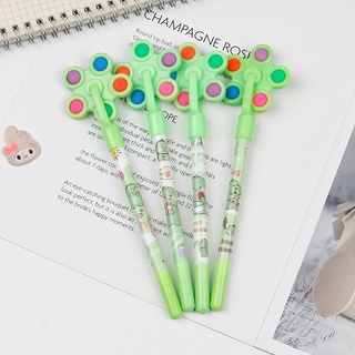 Bút gel hình chong chóng Pop it mực tím