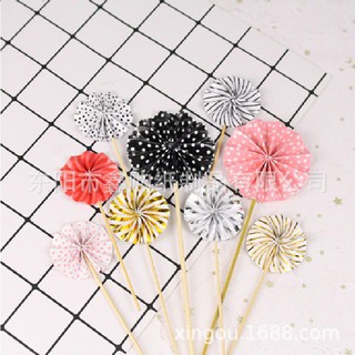 phụ kiện trang trí bánh kem [FREESHIP❤️] Topper giấy chong chóng - phụ kiện trang trí bánh