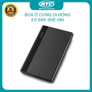 Box chuyển ổ cứng di động SSK SHE-095 chuẩn 3.0 - Hỗ trợ đến 5Gbps (xám) - Nhất Tín Computer