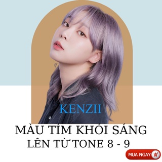 Thuốc Nhuộm Tóc Màu Tím Khói Sáng  Tặng Trợ Nhuộm  Kenzii Lên Từ Tone 8 - 9 ( Thuốc Nhuộm Tóc Tím )