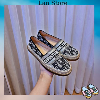 Giày lười slip on nữ vải đẹp cao cấp giá rẻ đế cao su - GL37