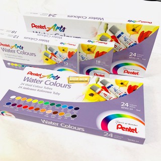 [RẺ NHẤT] Màu Nước PENTEL 12/15/18/24 Màu - 5ml/ tuýp ( 100% hàng Chính Hãng)