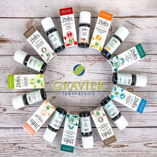 Tinh dầu hữu cơ Gravier 10ml nhiều loại (Ngọc lan tây/Tea tree/Oải hương/Cam/Chanh/Sả/Bạc hà/Phong lữ/Khuynh diệp)