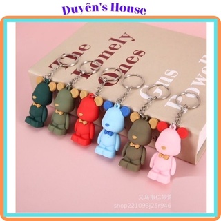 [Mẫu Mới] Móc Khóa Gấu Bearbrick Đủ Màu Làm Quà Tặng Xinh Xắn