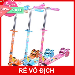 [Hot]-Xe trượt scooter 3 bánh phát sáng, có chuông cho bé