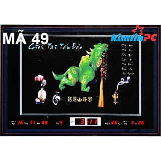 Lịch vạn niên - Tranh đèn – 48x68cm – mã 49
