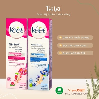 Kem tẩy lông Veet 100ml Pháp, kem tẩy lông cho da nhạy cảm - Thi Vũ