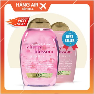COMBO Dầu gội + Xã OGX Heavenly Hydration Cherry Blossom 385ml