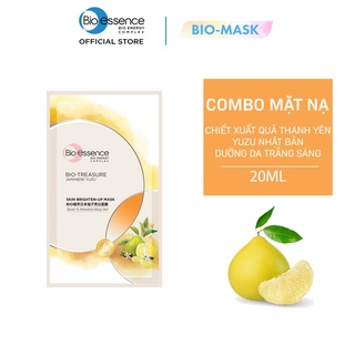 Mặt nạ dưỡng trắng chuyên sâu Bio-Essence Skin Brighten-Up Mask chiết xuất Yuzu 20ml