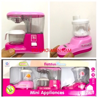 Hộp đồ chơi 3 thiết bị gia dụng nhà bếp dành cho bé