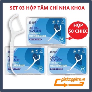 SET 03 HỘP Tăm kẽ chỉ nha khoa tiệt trùng (Hàng cao cấp) - giadunggiare.vn