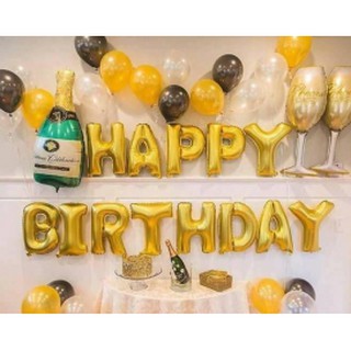 Combo bong bóng Trang Trí Sinh Nhật Set bong bóng trang trí sinh nhật happy birthday