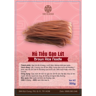 Hủ tiếu gạo lứt đỏ gói 500g