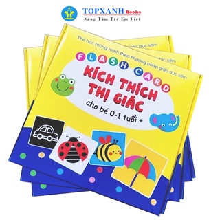 Bộ Thẻ Kích Thích Thị Giác Cho Bé 0-1 Tuổi + 80 thẻ 4 chủ đề