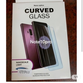 Dán màn hình tia keo UV cho Note 10 pro