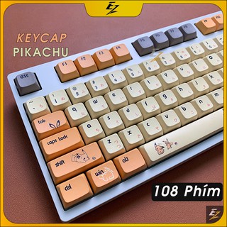 Keycap XDA PIKACHU Thick PBT Dyesub 108 Phím Cho Bàn Phím Cơ Của EZPC