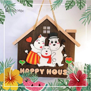 Bảng gỗ decor, bảng gỗ trang trí chủ đề gia đình, Family Siêu dễ thương