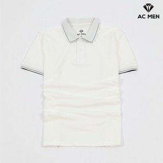 Áo Polo nam cổ bẻ cổ tay phối kiểu đơn giản, vải cá sấu Cotton xuất xịn, chuẩn form, sang trọng, lịch lãm AC MEN CB499TR