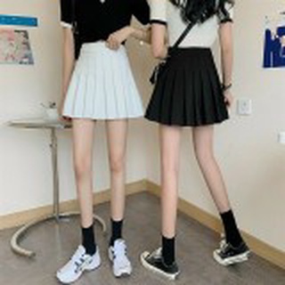 Chân váy xếp li ngắn tenis  - Đầm suông mini chữ A phong cách thể thao ulzzang
