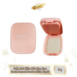 [Auth Thái] Phấn Phủ Kiềm Dầu NeeCara Dạng Bột Tông Tự Nhiên Peach Pressed Powder N611 No.21  Phấn Phủ Kiềm Dầu Thái Lan