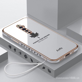 Ốp điện thoại QIANZI Fy Wq8S họa tiết lá phong cho Oppo Reno 2 Oppo Reno 2F
