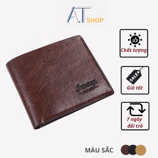 Bóp ví da nam jeep cao cấp, sang trọng thời trang chất mềm siêu bền