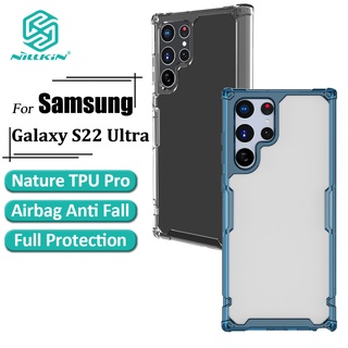 Ốp điện thoại Nillkin TPU mềm trong suốt siêu mỏng chống sốc cho Samsung Galaxy S22 Ultra