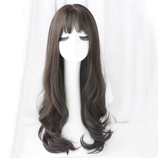 Tóc giả nữ cả đầu❤️FREESHIP❤️Tóc giả cả đầu xoăn đuôi 50cm tặng lưới