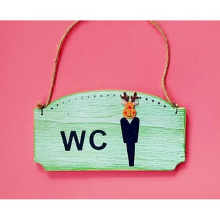 Bảng treo WC nam nữ có hình dễ thương