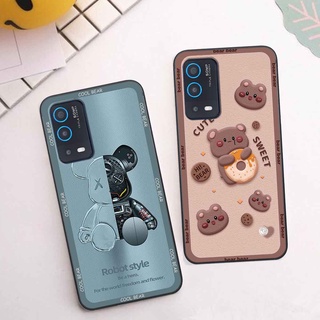 Ốp Oppo A54 / A55 bear brick, gấu đáng yêu, dễ thương