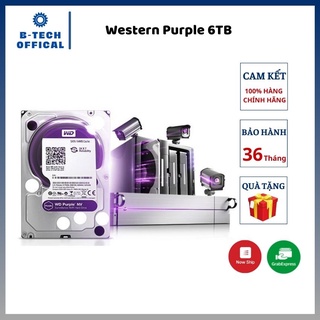 Ổ cứng gắn trong Western Purple 6TB 3.5 inchs SATA 3 64MB Cache /5400RPM (màu tím) (WD62PURZ)