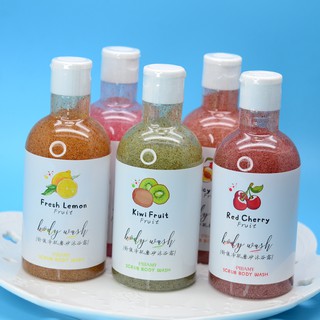 Sữa Tắm Tẩy Tế Bào Chết Chiết Xuất Hoa Quả PIBAMY Fruit Scrub Body Wash 260ml