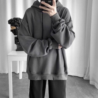 Áo khoác nam nữ thể thao Áo sweater hoodie nỉ bông kiểu dáng thể thao form rộng unisex trơn basic HD1 (Kèm ảnh thật)