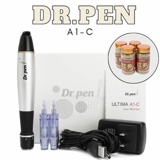 Máy Phi Kim Dr Pen A1-C Dùng Cấy Tảo Cấy Phấn Trắng Da Căng Bóng Mix Bột Tảo Cấy Hồng Sâm Và Vitamin C