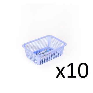 Bộ 10 Rổ chữ nhật cao Duy Tân 1T7 ( Màu sắc ngẫu nhiên )