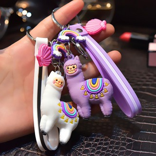 Móc khóa hình Alpaca 5 màu dễ thương