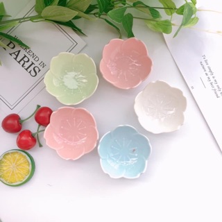 Bát sứ hoa anh đào cho bé ăn dặm dung tích 6ml