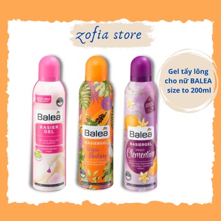 Gel cạo lông Balea nội địa Đức 200ml size to mẫu mới