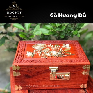 Hộp Trang Sức Gỗ Hương Đá Sang Trọng Lịch Thiệp Quà Tặng Tuyệt Vời Cho Chị Em