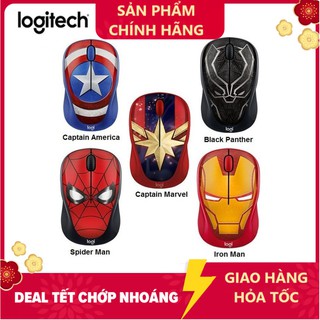 Chuột không dây Logitech M238 Marvel Collection - Hàng Chính Hãng