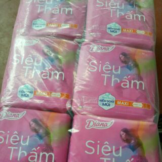 (SẬP GIÁ) Combo 6 gói BVS Diana siêu thấm không cánh 8 miếng