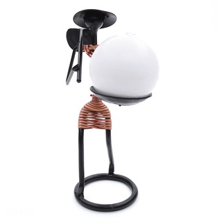 Combo 1 chân đế nến mỹ thuật hình người vác cuốc Eden Candle EDC-N022 + 1 nến thơm banh tròn D7 MIC4541 7 cm (Trắng)