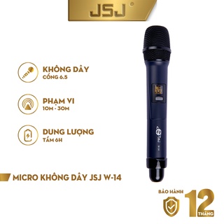 Micro karaoke không dây cao cấp JSJ W14 tích hợp màn hình led chuyên nghiệp bề mặt sử dụng công nghệ sơn tĩnh điện