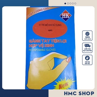 Hộp 100 chiếc găng tay nilon dùng 1 lần tiện lợi
