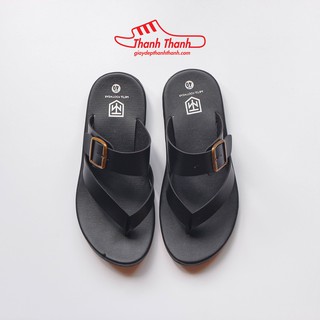 Dép Nam Xỏ Ngón Màu Đen Basic