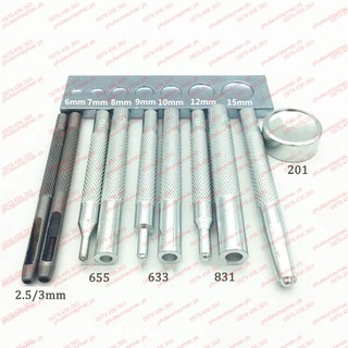 Bộ đóng cúc và đục lỗ 11 chi tiết