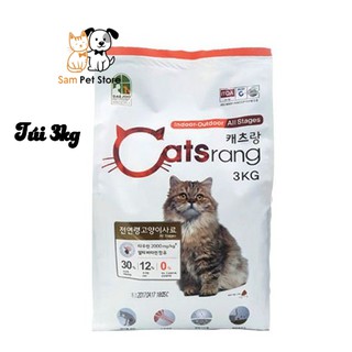 [Mã PET50K giảm Giảm 10% - Tối đa 50K đơn từ 250K] Thức ăn hạt khô cho mèo Catsrang Hàn Quốc ( túi 2kg/3kg)