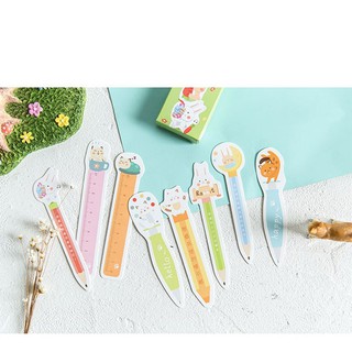 [Mã LIFEBOOK2 giảm 10% đơn 0Đ] Bookmark thước kẻ đồ dùng học tập hình thú Bookmark thước kẻ thỏ