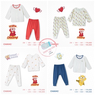 [CHAANG] Bộ Cài Giữa Dài Tay Cho Bé 0M-18M
